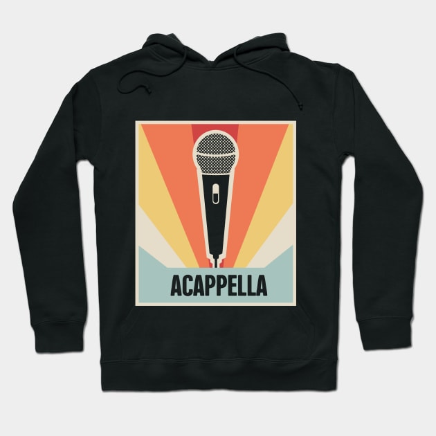 Vintage Acappella Microphone Hoodie by MeatMan